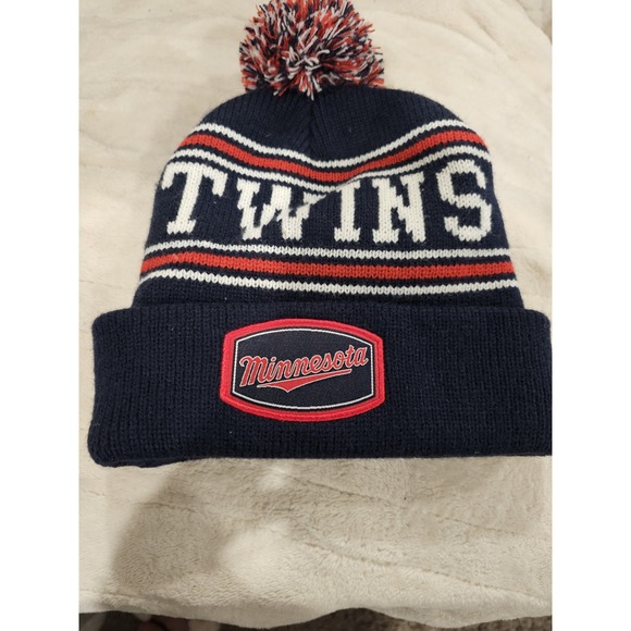 Minnesota Twins MLB Caribou Coffee Winter Beanie Blue Ski Hat SGA Baseball K052 - Picture 1 of 5